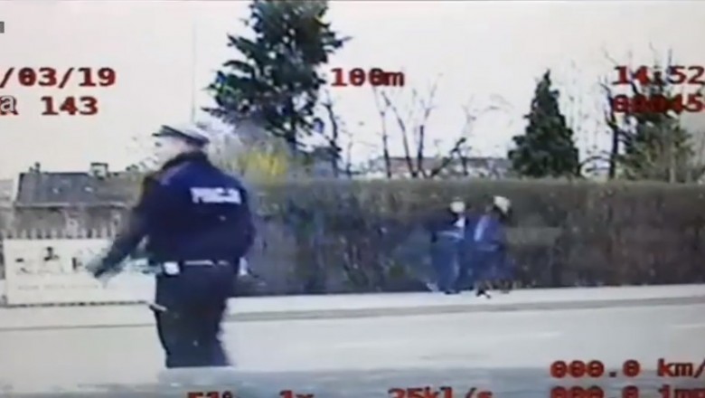 Policyjny pościg za 17-latkiem na motocyklu w Tarnowie. Policjanci pokazali nagranie