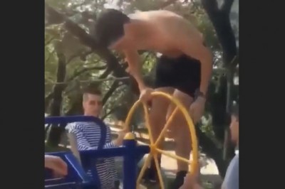 Kiedy trenujesz z kumplami na osiedlu, ale akurat coś źle wymierzyłeś 