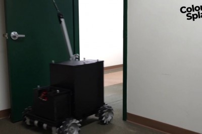 Prezentacja prototypu robota, który sam maluje mieszkanie. Chcielibyście taki?