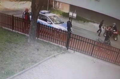 Potrącił policjantkę quadem i uciekł. Nagranie z kontroli drogowej - Lubań 