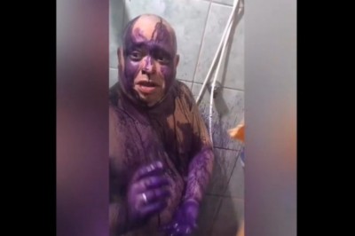 Pan Kleks na lotnisku. Koledzy postanowili zrobić konkretny żart koledze