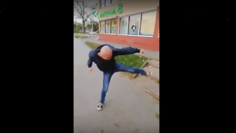 Szybki Seba kontra 10 policjantów. Na ośce nikt z nim nie ma szans