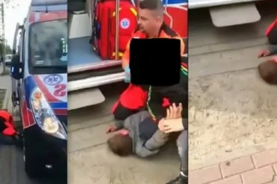 Ratownicy medyczni obezwładnili dwóch agresywnych typów