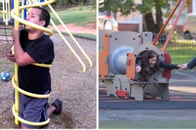 Te zdjęcia jasno udowadniają, że plac zabaw to nie jest miejsce dla dorosłych 