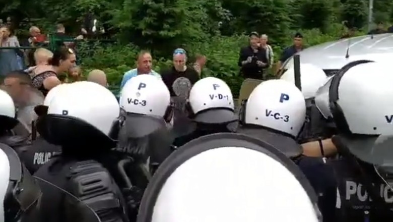 Zabrali dziecko na protest, dostali gazem po oczach. Nagranie z Częstochowy