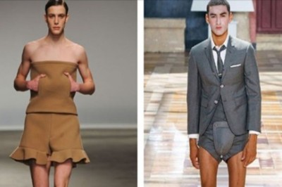Najdziwniejsze zdjęcia z męskich pokazów mody. Te stylizacje zaskoczą każdego 