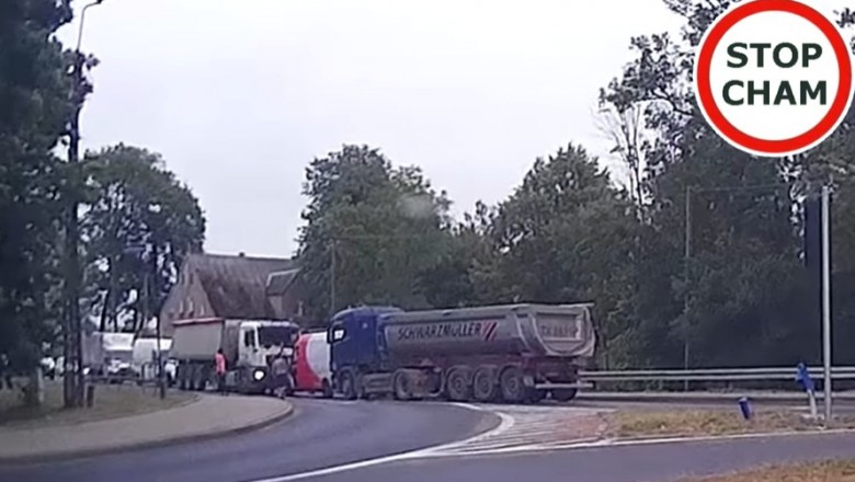 Bójka kierowców z kurierem na DK11. Chciał cwaniakować i się zdziwił