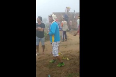 Budowlany żarcik na koledze. Konkretnie go wystraszyli 