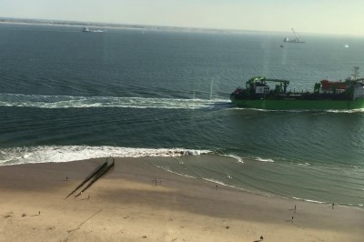 Zdziwieni turyści kontra ogromny statek. Nie zdążyli uciec 