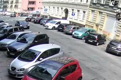 Kto tu był winny? Dziwna sytuacja podczas wyjazdu z parkingu w Szczecinie