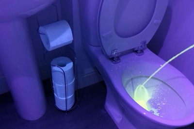 Jak sikać, żeby wszystkiego nie ochlapać. Eksperyment z ultrafioletem to pokazuje 