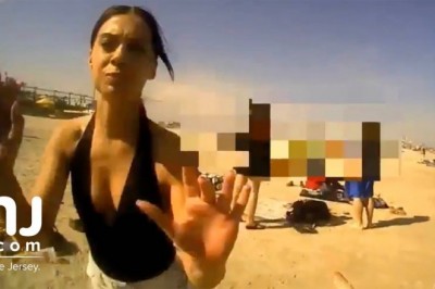 Nie cackali się z nią. Szybka kara dla dziewczyny na plaży