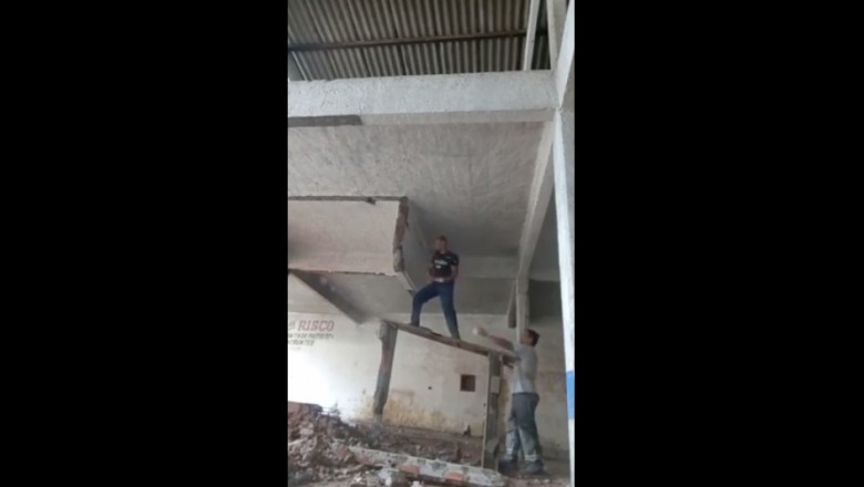 Kiedy Edek z Tadkiem biorą się za wyburzanie to musi się coś stać