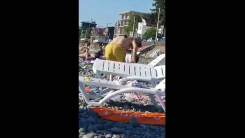 Ziomek na plaży rozwalił system. Goście przyuważyli jaki numer odwalił