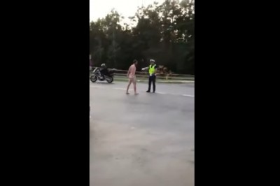 Terminator na „Woodstocku”. Wystartował z łapami do policjanta 