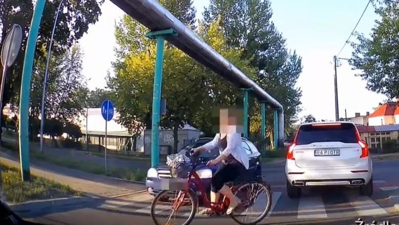 Potrącenie rowerzystki na przejściu dl pieszych - dostała 400 zł mandatu