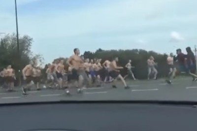 Nagranie z ustawki kiboli na drodze w Kędzierzynie-Koźlu