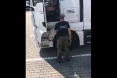 Polski kierowca TIRa wkurzony podczas kontroli. Stanął w obronie Czecha