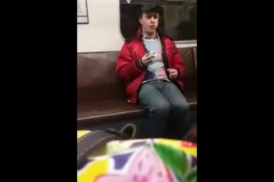 Jedziesz sobie spokojnie pociągiem, a tu gość wpada w szał