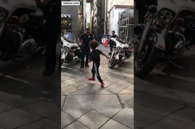 Policjant na służbie kontra dzieciak. Nikt nie spodziewał się takiej akcji