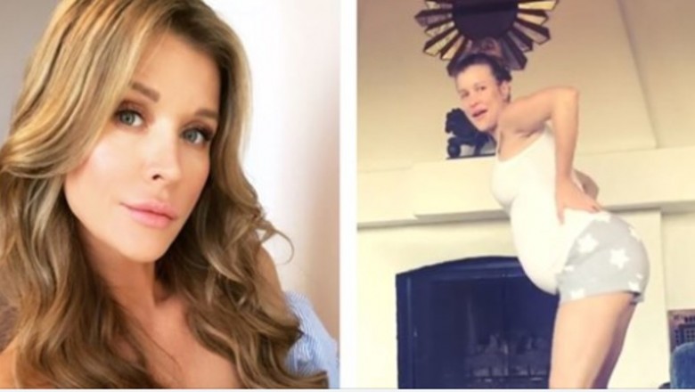 Ciężarna Joanna Krupa pokazała jak ćwiczy w ciąży. Bez makijażu i w piżamie