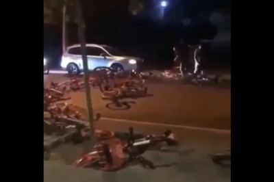 Kierowca autobusu kontra protestujący rowerzyści. Tego się nie spodziewali