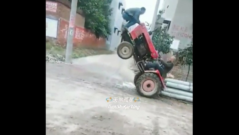 Wstawaj Tadek nie udawaj. Czyli dwóch mistrzów jazdy traktorem