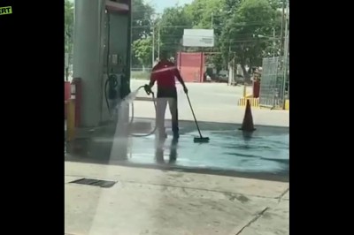 Myślisz, że widziałeś coś dziwnego na stacji paliw? To obczaj tego typa