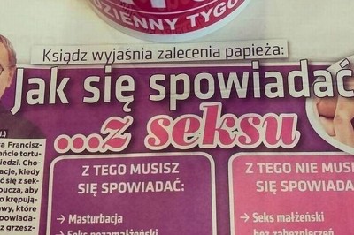 Ksiądz postanowił wyjaśnić, jak należy się spowiadać z współżycia. Ma to zmniejszyć stres