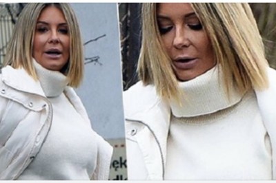 Małgorzata Rozenek z dużym ciążowym brzuszkiem przyłapana na spacerze 