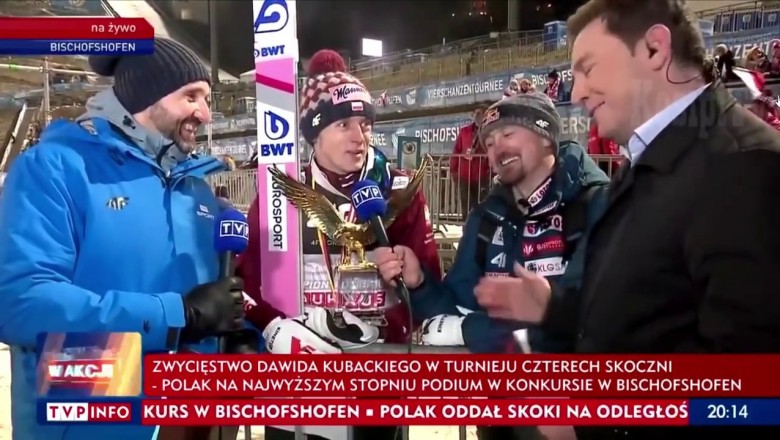 Konkretny pocisk Kubackiego podczas wywiadu z dziennikarzem