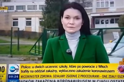 Wpadka na antenie TVN24. Podczas relacjii z Polic na temat kwarantanny 