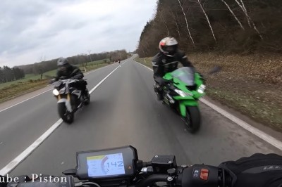 W trzech jechali motocyklami na czołówkę. Wszystko nagrali 