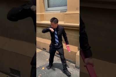 Hardcorowy żarcik na przypadkowych ludziach. Mocno polecieli 