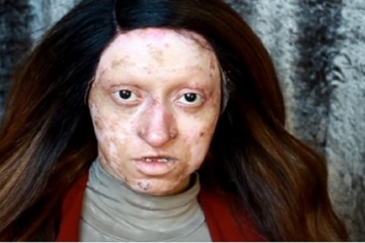 Ludzie śmiali się, że wygląda jak z horroru. Makijaż całkowicie ją odmienił