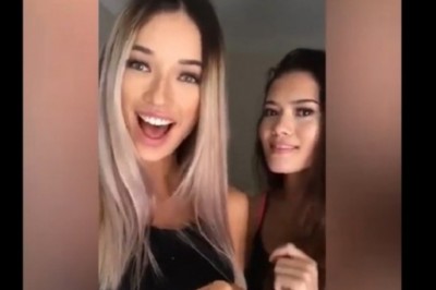 Czego to się nie robi, żeby zaistnieć w sieci. Dwie koleżanki i ich żarty