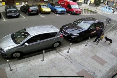 Chodził z psem po Szczecinie i niszczył samochody. Został nagrany 