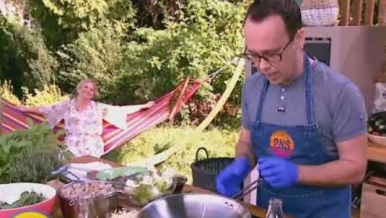 Wpadka z hamakiem w programie na żywo. Popłakała się ze śmiechu