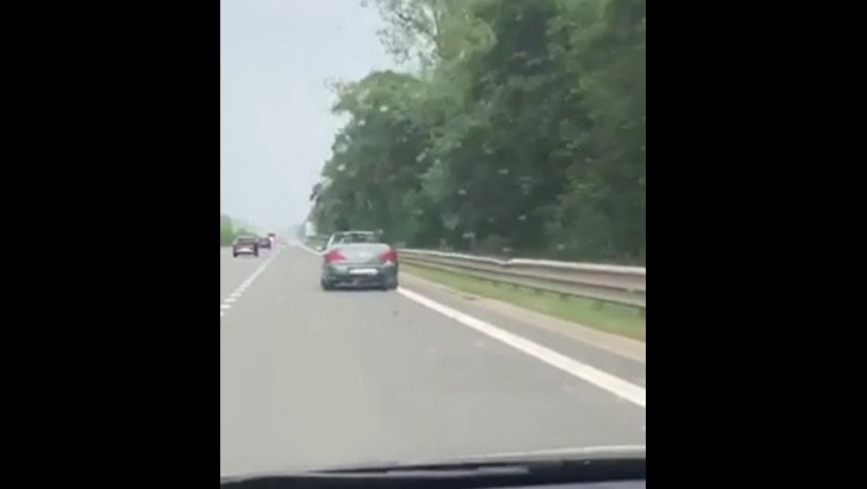 Kiedy lecisz kabrioletem po autostradzie i łapie Cię oberwanie chmury