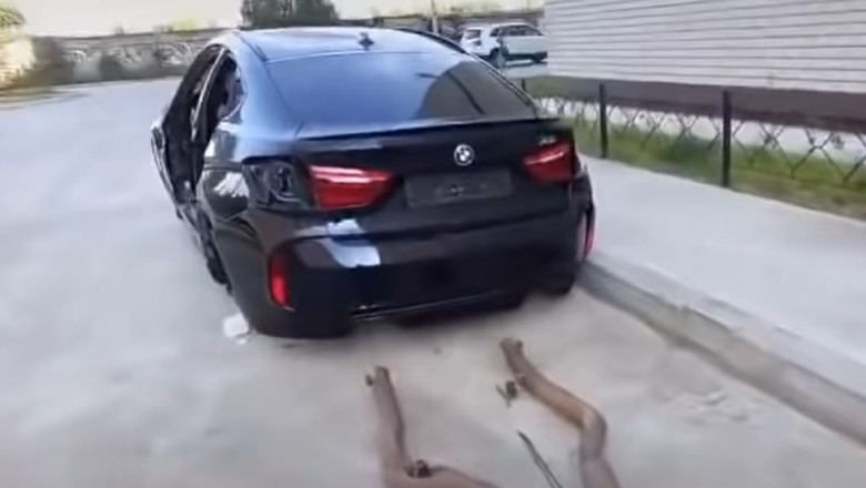 Kiedy spieszysz się do pracy, a z Twojego BMW zostało tylko tyle
