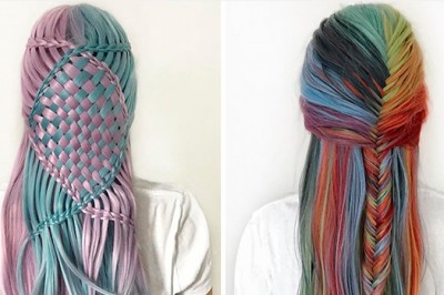 Nastoletnia Niemka układa niesamowicie złożone fryzury. Wyglądają jak haftowane