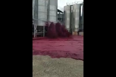 Awaria zbiornika z winem. Wylało się 50 tysięcy litrów