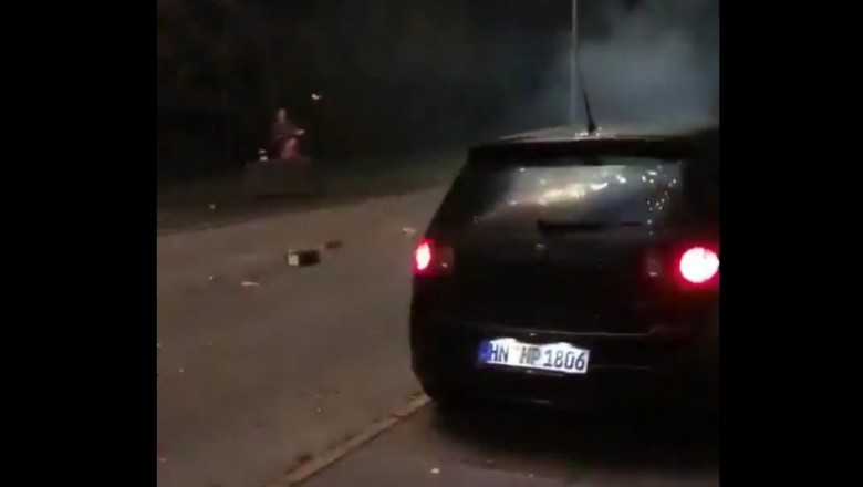 Chciał zrobić popis Golfem w Sylwestra w efekcie zaczął płonąć