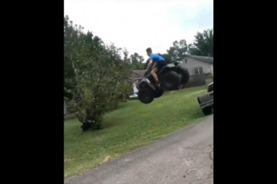 Kiedy naoglądasz się skoków narciarskich, a pod ręką masz quada