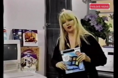 Maryla Rodowicz reklamująca Windowsa w programie kulinarnym