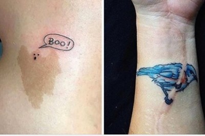 18 genialnych przykładów jak tatuaż zmienia bliznę w prawdziwe dzieło sztuki