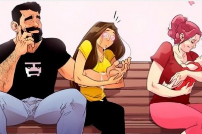 Artysta wraz z żona spodziewali się dziecka. Genialnie zilustrował rodzinne perypetie