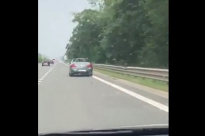 Gdy lecisz kabrioletem po autostradzie i łapie Cię oberwanie chmury