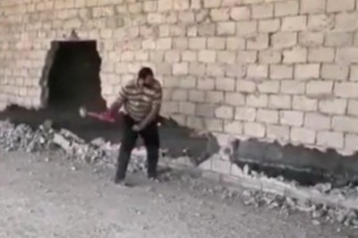 Więcej szczęścia niż rozumu w trakcie rozbiórki ściany