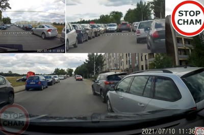 Kiedy szukasz powodu do zadymy i znajdujesz go na wąskiej ulicy 